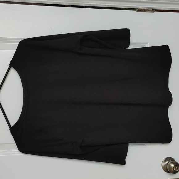 Kenneth Cole Reaction Black 3/4 Sleeve Top - Picture 2 of 10